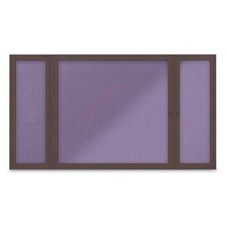 United Visual Products Indoor Enclosed Combo Board, 48"x36", Gold Frame/Burgundy & Pearl UVCB4836G-BURGUN-PEARL